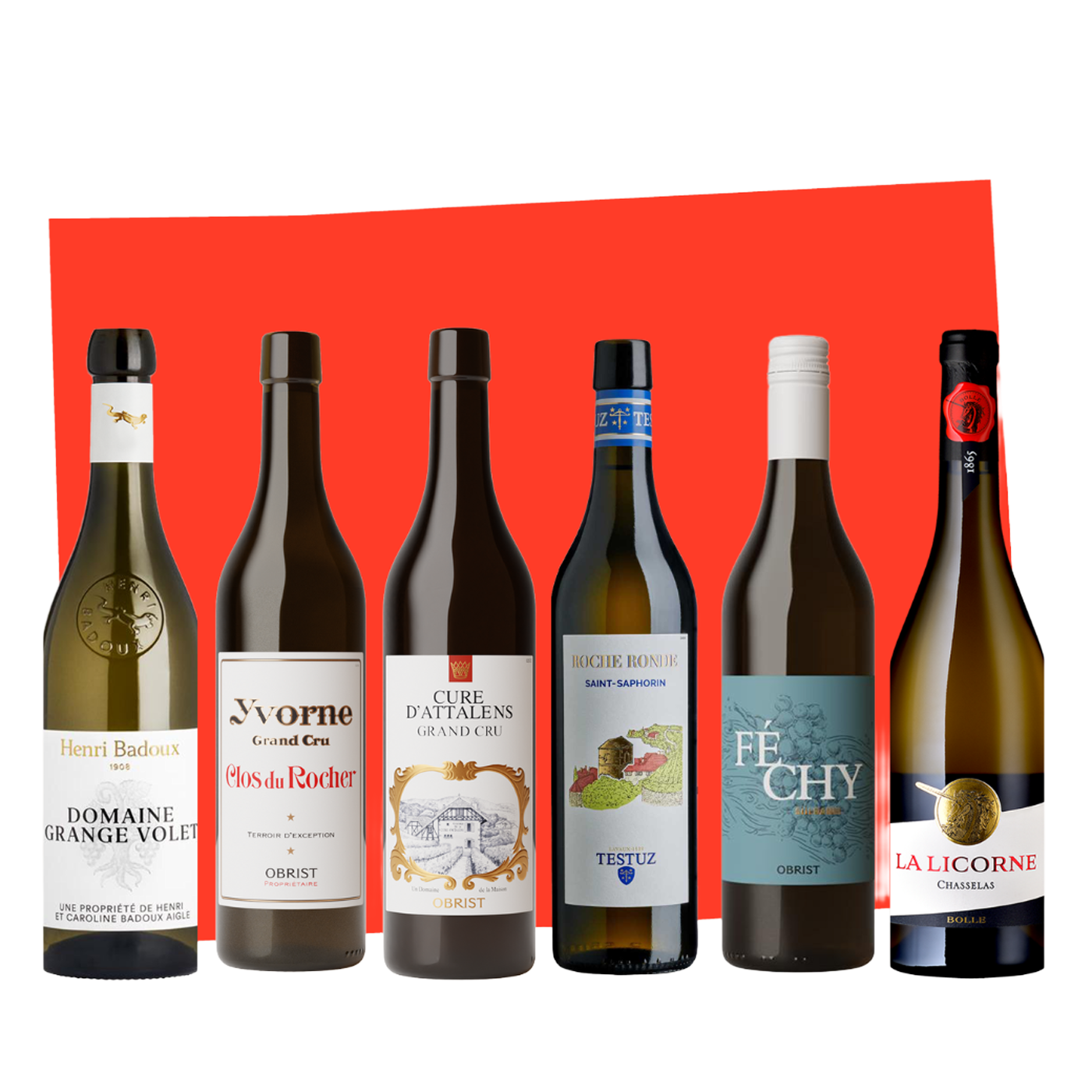 Carton découvertes : 6 bouteilles Chasselas vaudois