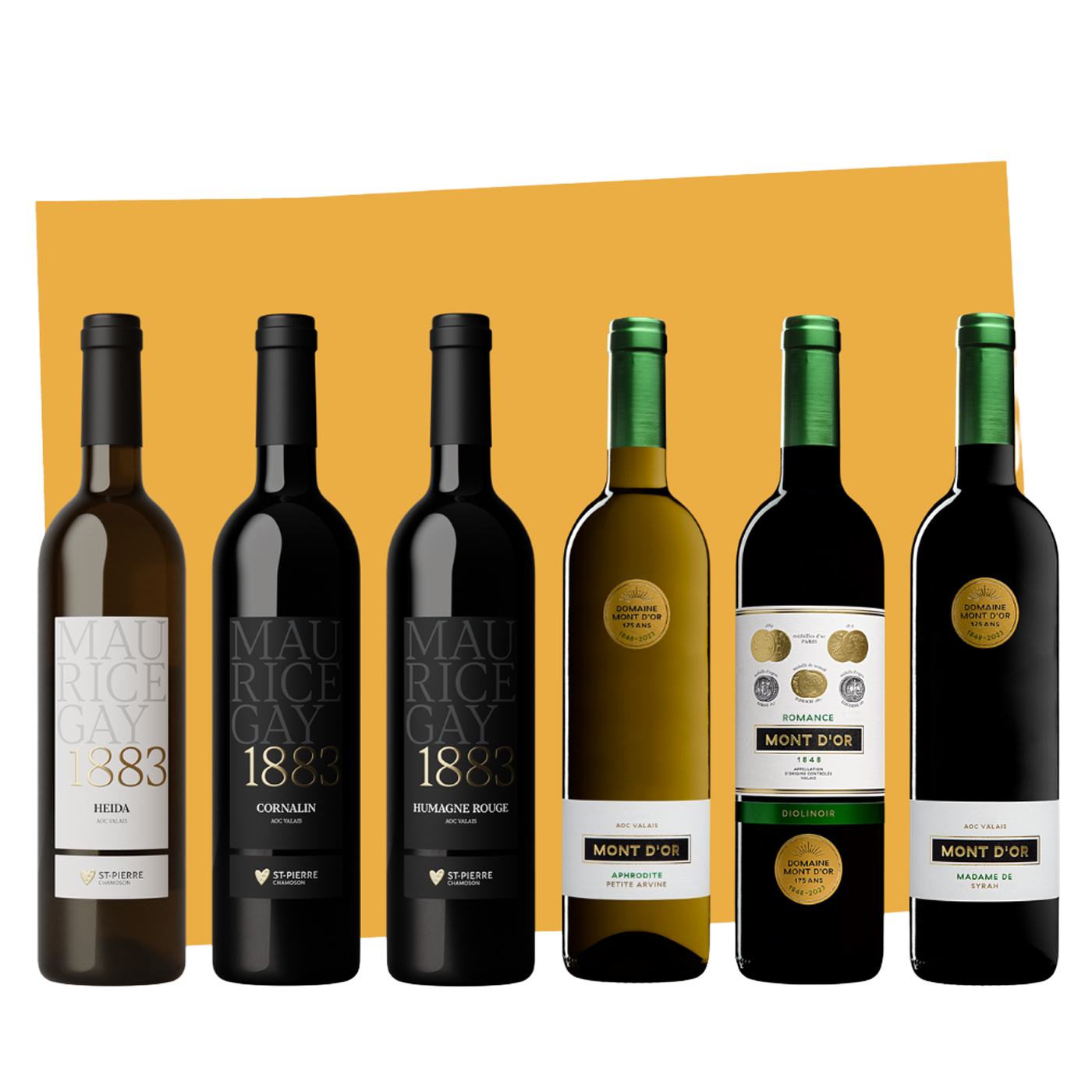 Discovery box: 6 bottles of Valais specialties