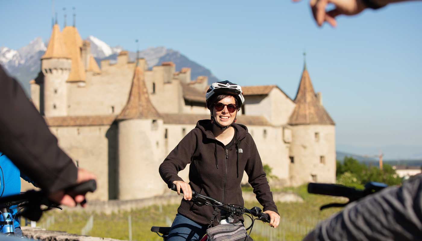 Take an e-bike ride through the vineyard