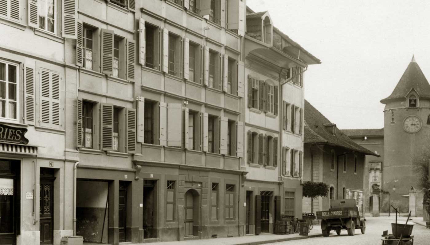 La Maison Bolle en 1865, à Morges.